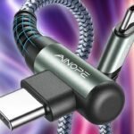 Ainope right angle USB-C cables 2-pack