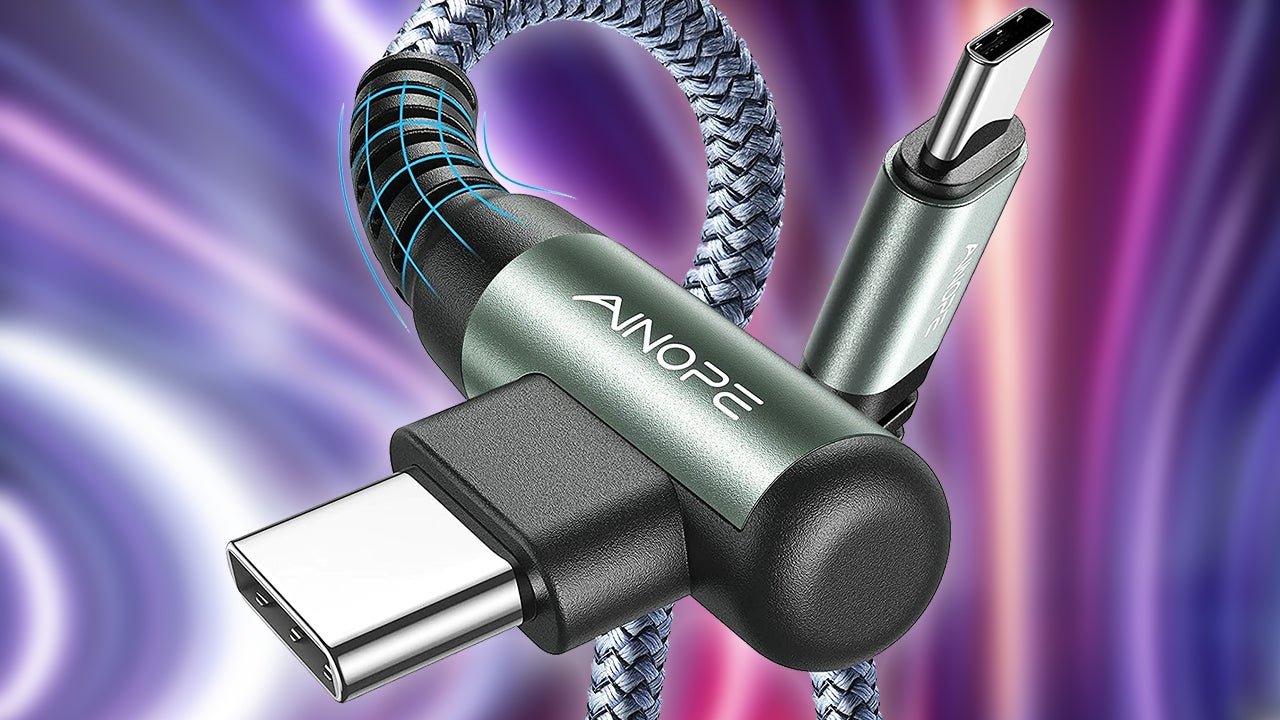 Ainope right angle USB-C cables 2-pack