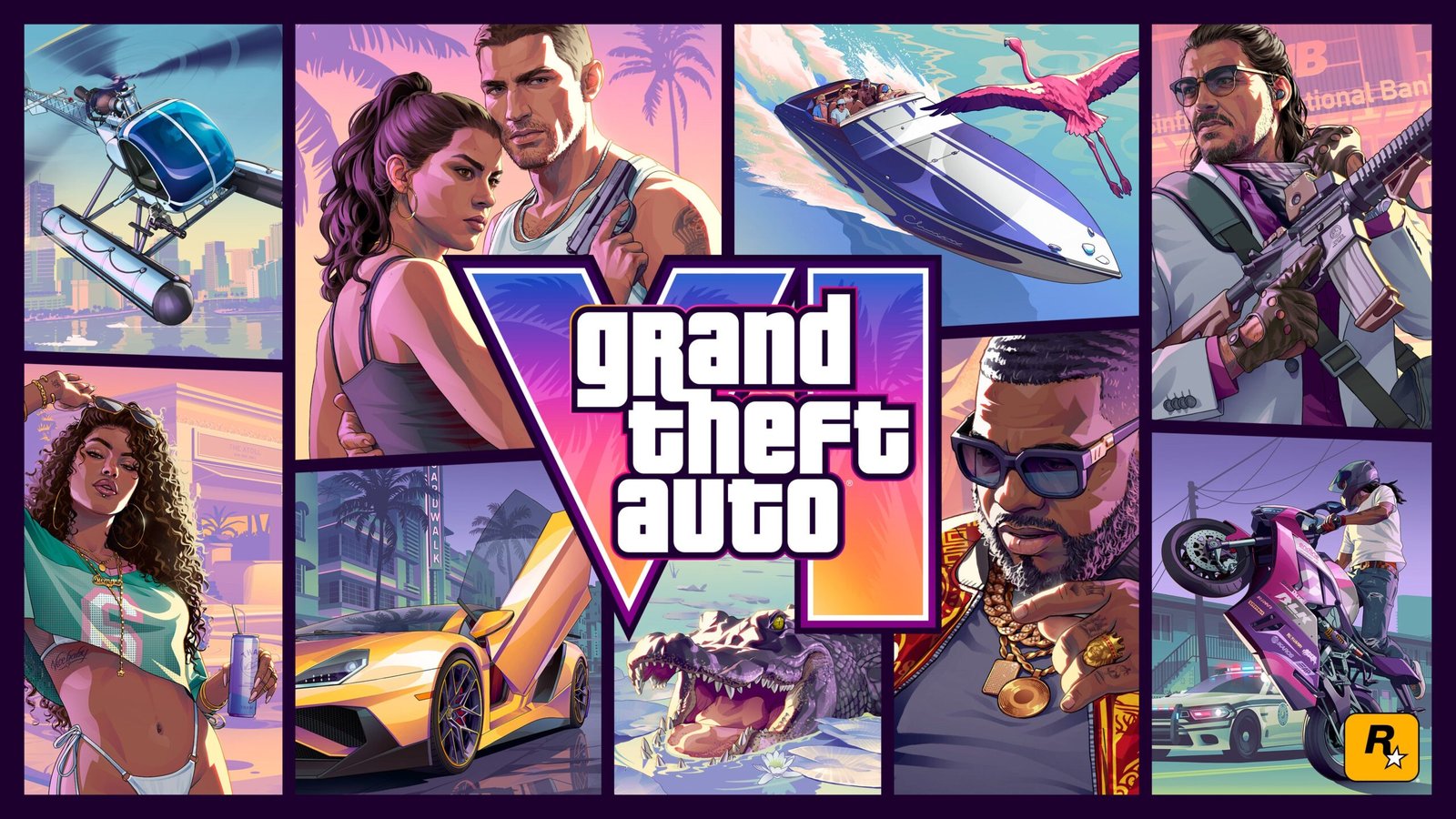 An official Grand Theft Auto 6 poster sent by Rockstar Games displayed on a fan's bedroom wall in Brazil
